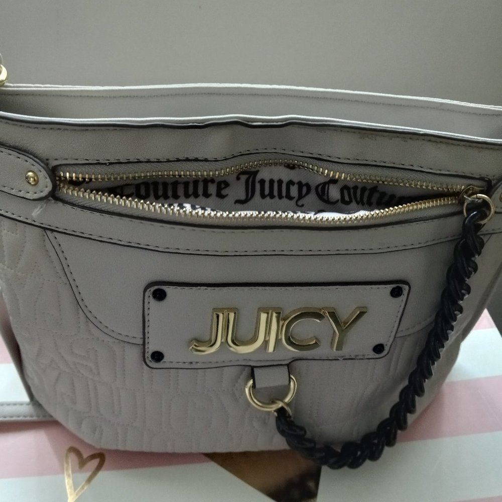 Juicy Couture Crossbody Shoulder Gray Medium Size Handbag